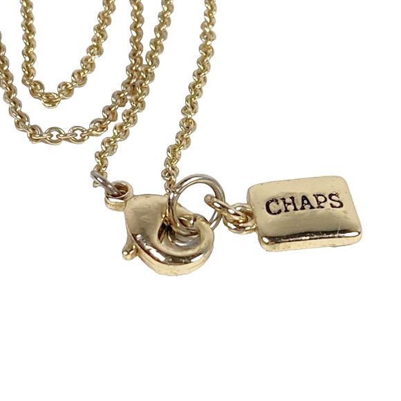 Colorful Rhinestone Statement Necklace Gold Tone Pendant Long Art Nouveau Style - Picture 5 of 8